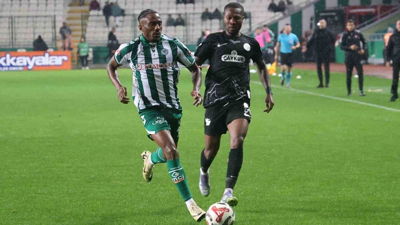 Trendyol Süper Lig'de Konyaspor ve Çaykur Rizespor Beraberliği