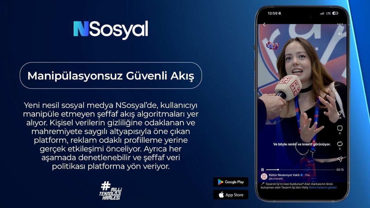 Türkiye'nin Yeni Sosyal Medya Platformu NSosyal, Kullanıcı Sayısını 1,7 Milyonu Aştı