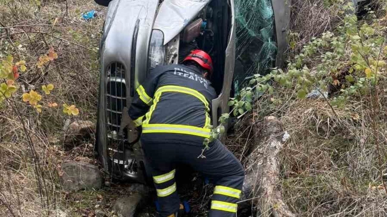 Uçurumdan Düşen Araçtan Kılpayı Kurtuluş