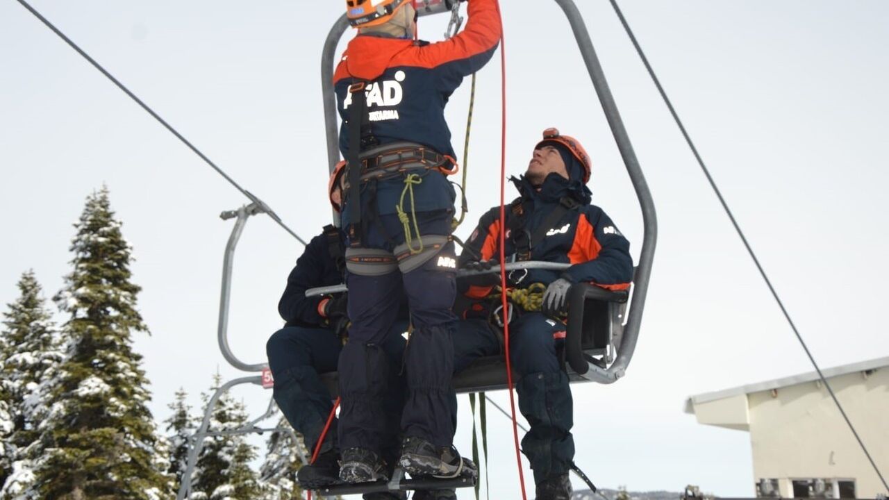 Uludağ'da Kış Tatbikatı Gerçeği Aratmadı