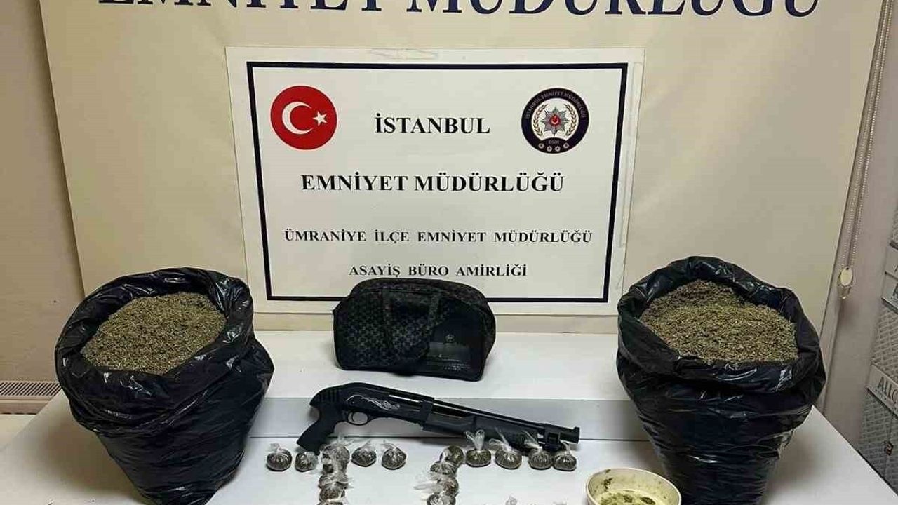 Ümraniye'de Uyuşturucu Operasyonu: 10 Kilo Narkotik ve Silah Ele Geçirildi