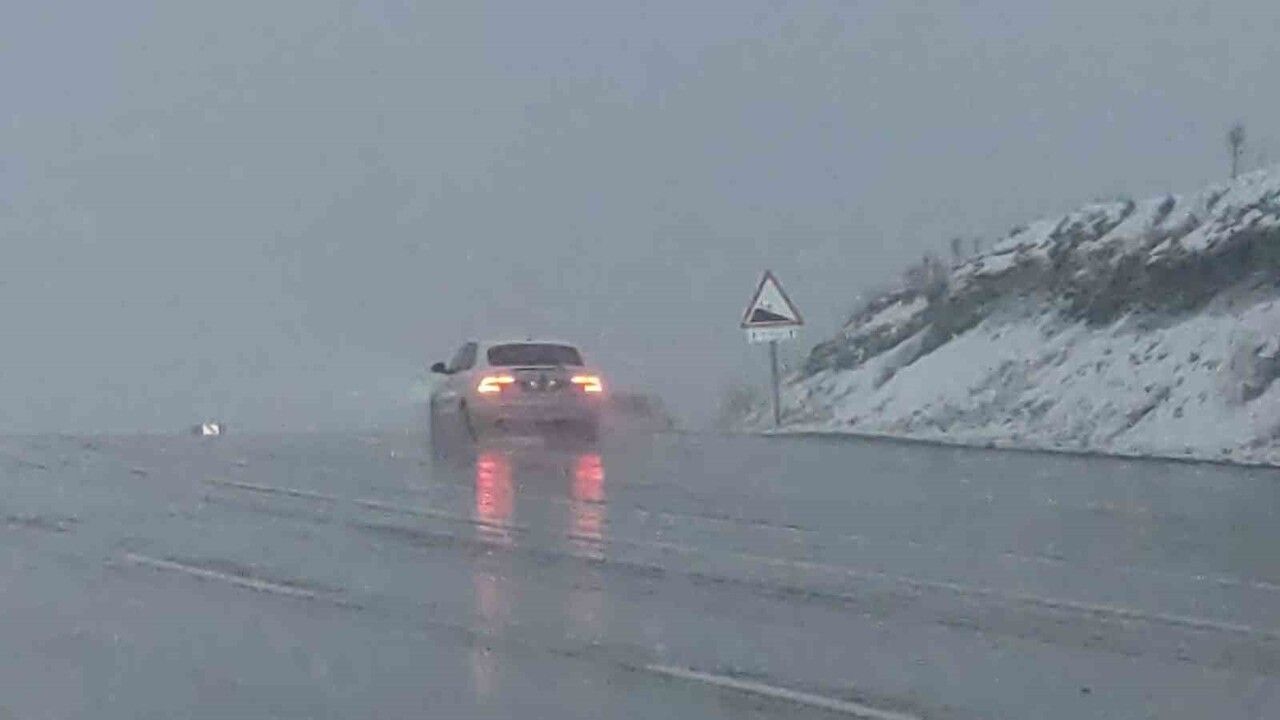 Van'da Kurubaş Geçidi'nde Yoğun Kar ve Sis