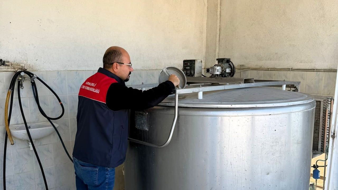 Vize İlçesinde Süt Toplama Tankları Denetlendi
