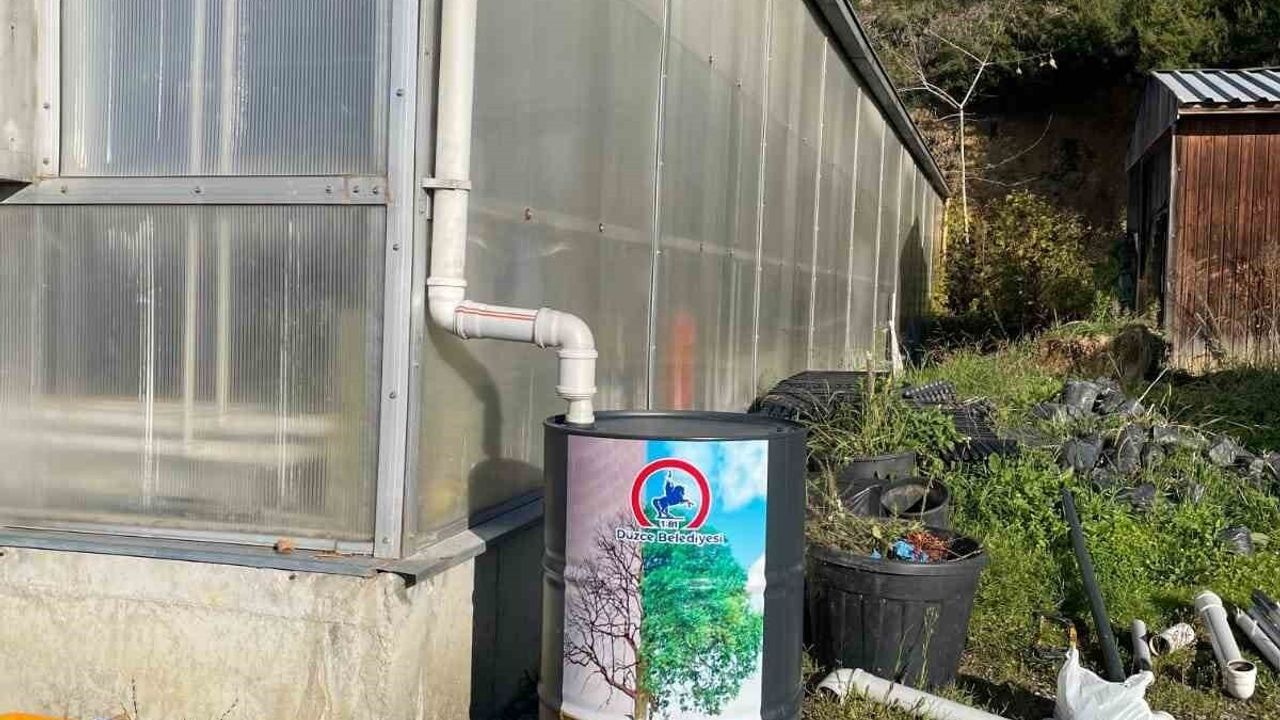 Yağmur Suyu Hasadı Uygulaması Düzce'de Başladı