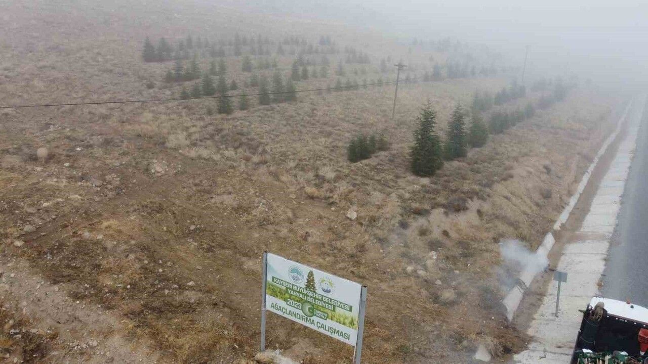 Yahyalı'da 1200 Fidan Dikildi