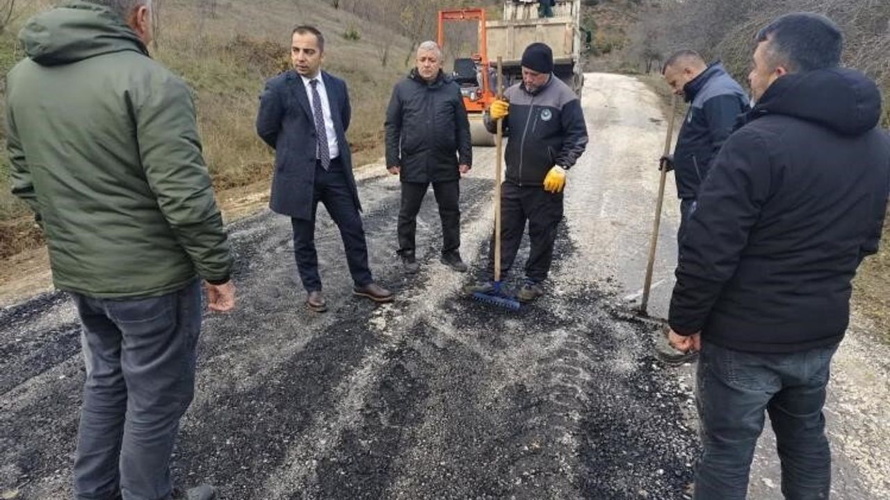 Yenipazar Kaymakamı Uçar Yol Onarım Çalışmalarını İnceledi