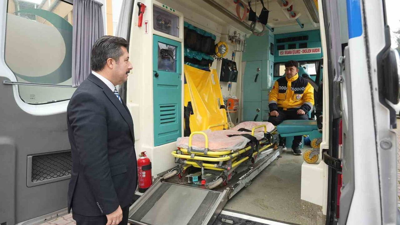 Yenişehir'de Hasta Nakil Aracı Hizmete Girdi