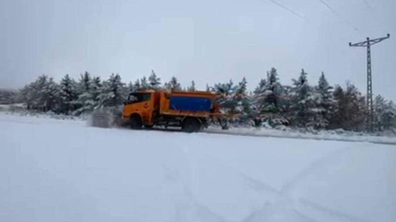 Yozgat'ta Sürdürülen Karla Mücadele Çalışmaları