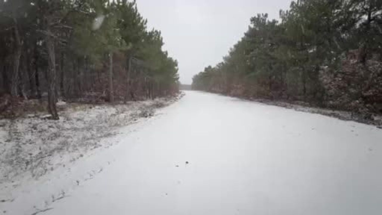Yukarıkalabak Mahallesi'nde Kış Manzarası