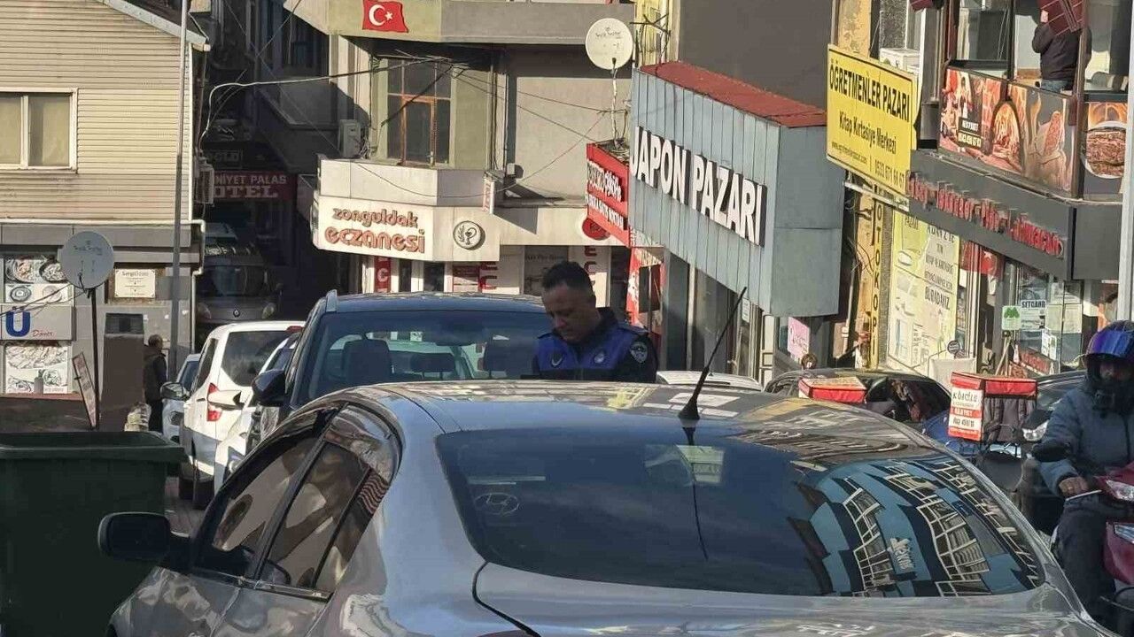 Zonguldak'ta Kaldırım İşgali Cezalandırıldı