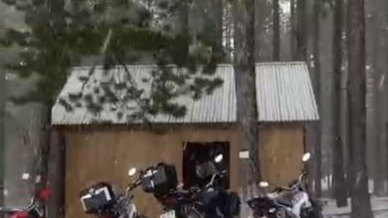 Zorkun Yaylası Kışa Merhaba Dedi