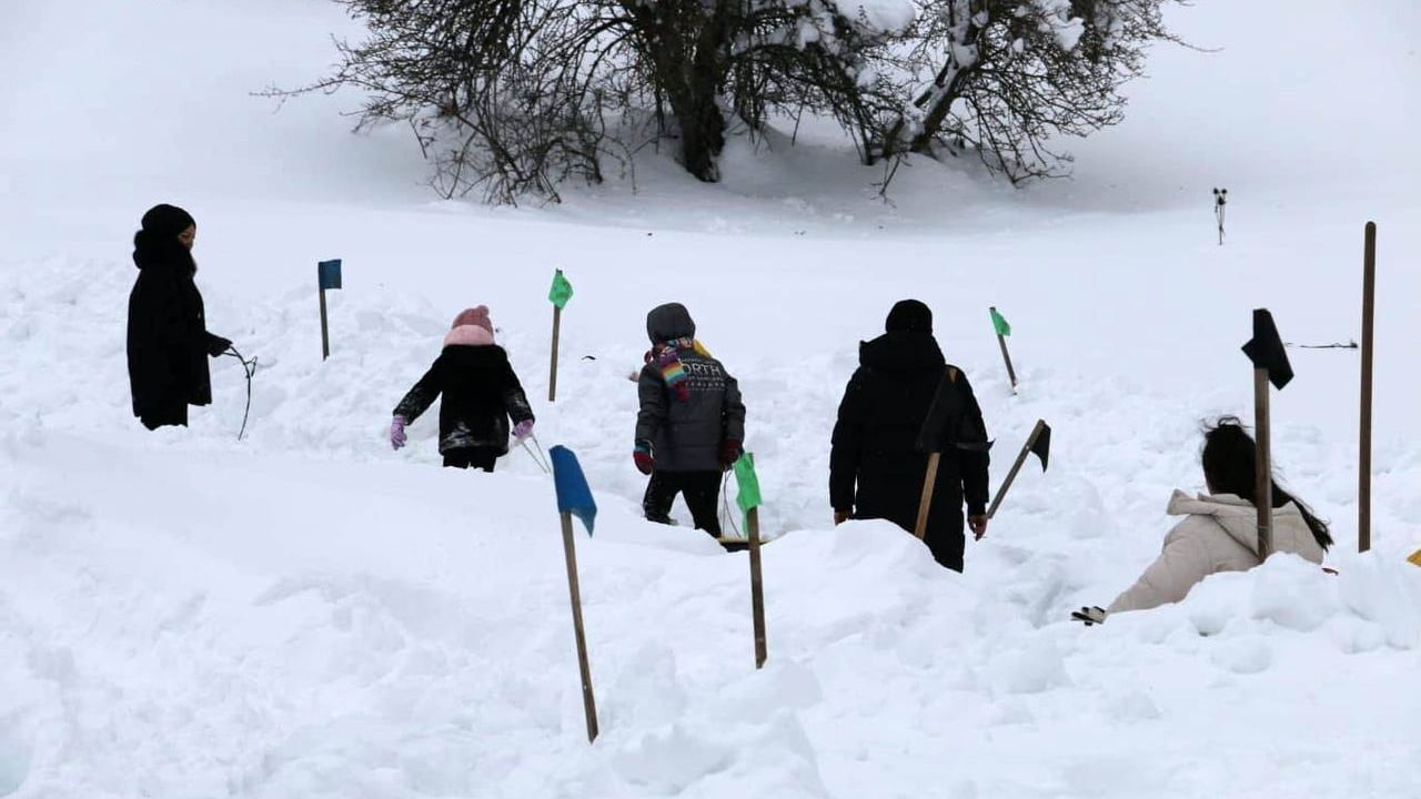 Abant Gölü'nde Kış Eğlencesi: Şambrel Kayıcıları