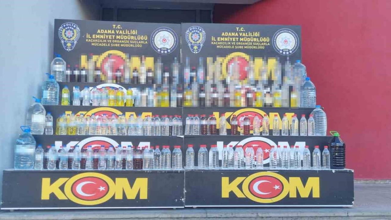 Adana'da 500 Litre Sahte İçki Operasyonu