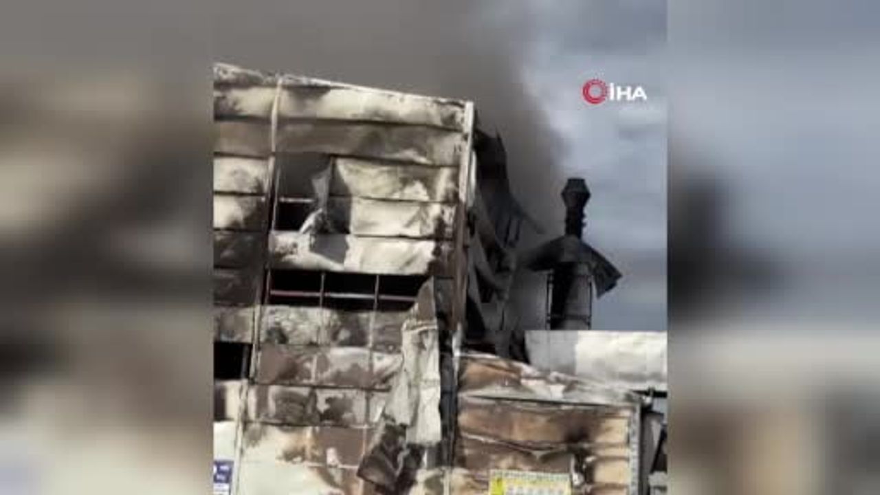 Afyonkarahisar'da Elektrik Üretim Tesisinde Yangın Çıktı