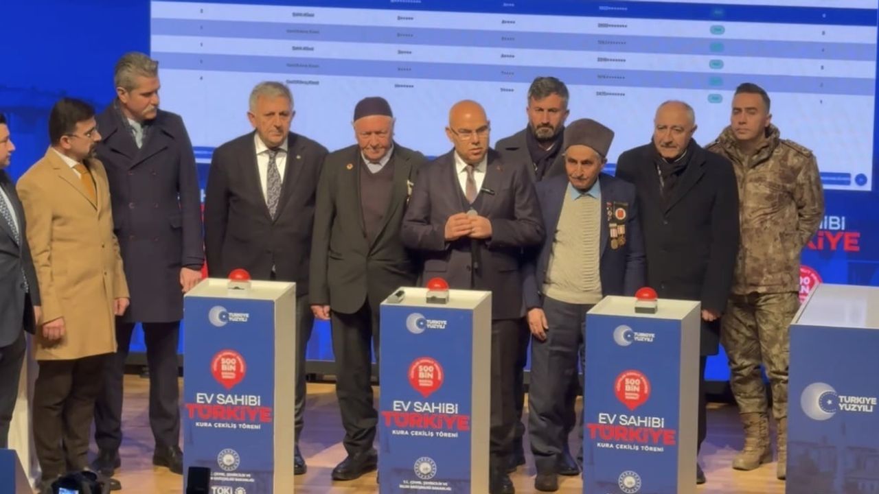 Ağrı'da Sosyal Konut Kura Çekimi Tamamlandı