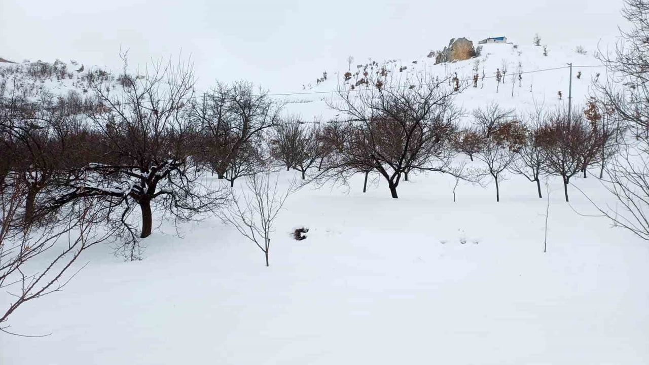 Akçadağ'da Kar Kalınlığı 1 Metreye Ulaştı
