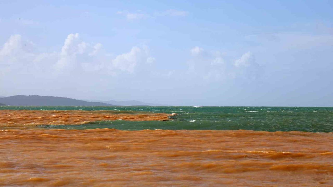 Akyaka'da Deniz Rengi Değişti