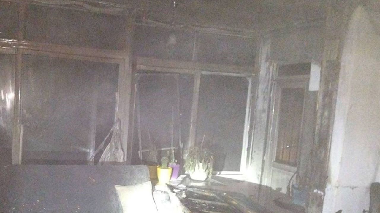 Alanya'da Müstakil Evde Yangın