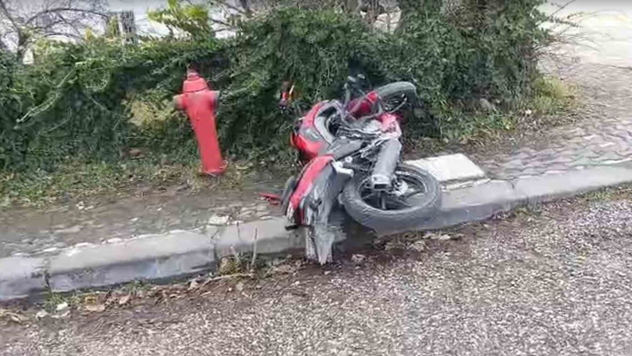 Ankara'da Motosiklet Kazası: Köpeğe Çarpmamak İçin Konsept Edildi