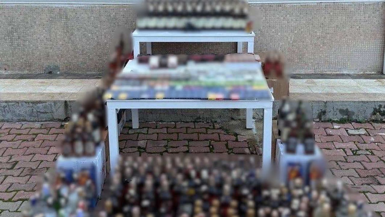 Antalya'da Kaçak Alkol Operasyonu