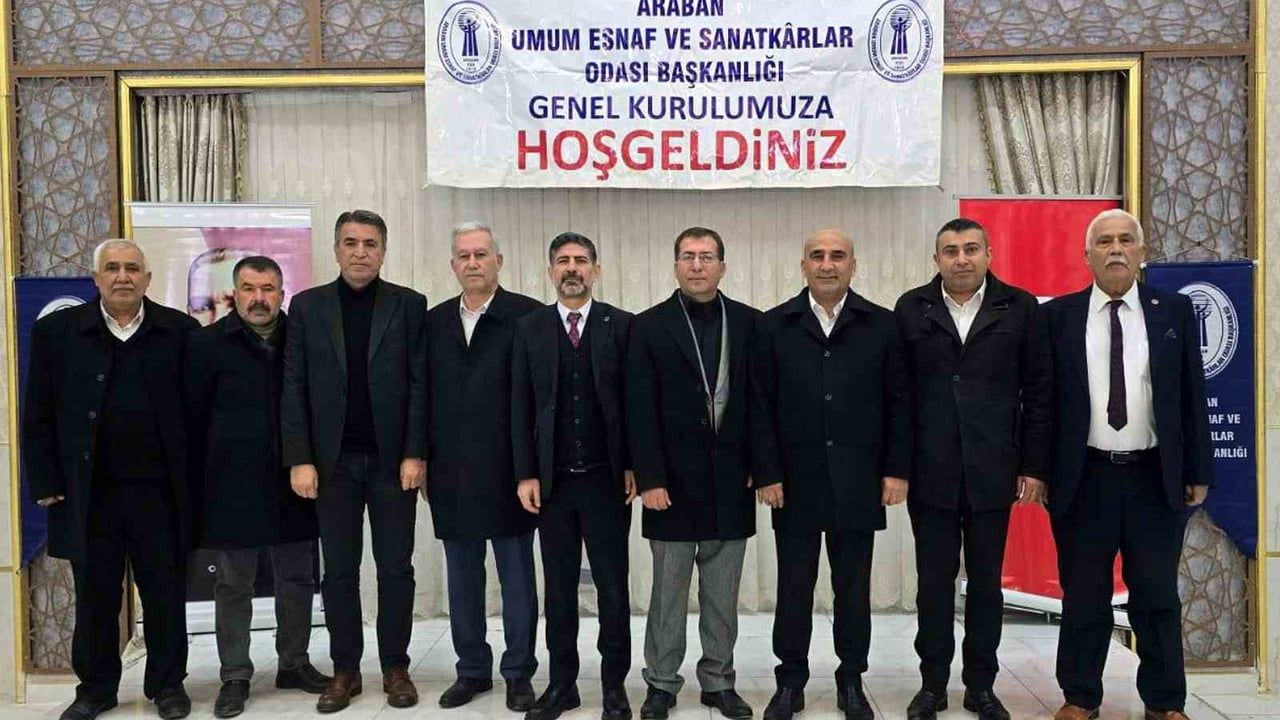 Araban'da Esnaf Odası Seçimlerinde Ahmet Karakuş Yeniden Başkan Seçildi