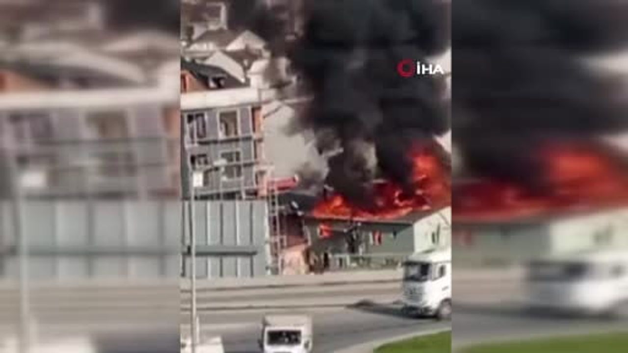 Arnavutköy'de Boş Binada Yangın Paniği