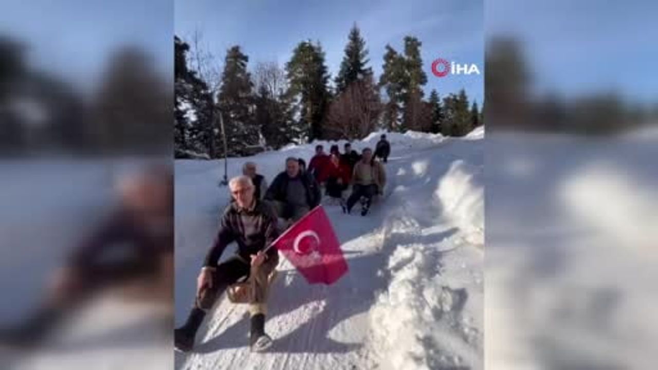 Artvin'de Kış Keyfi: Kızak Heyecanı