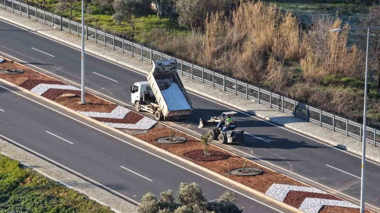 Aydın'da Acarlar-Şehir Hastanesi Yolu için Peyzaj Çalışmaları