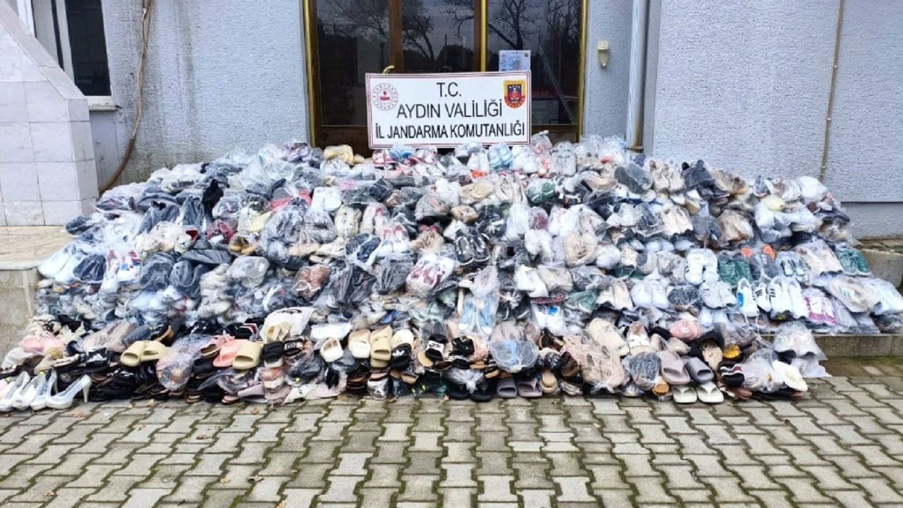 Aydın'da Kaçak Ayakkabı Operasyonu
