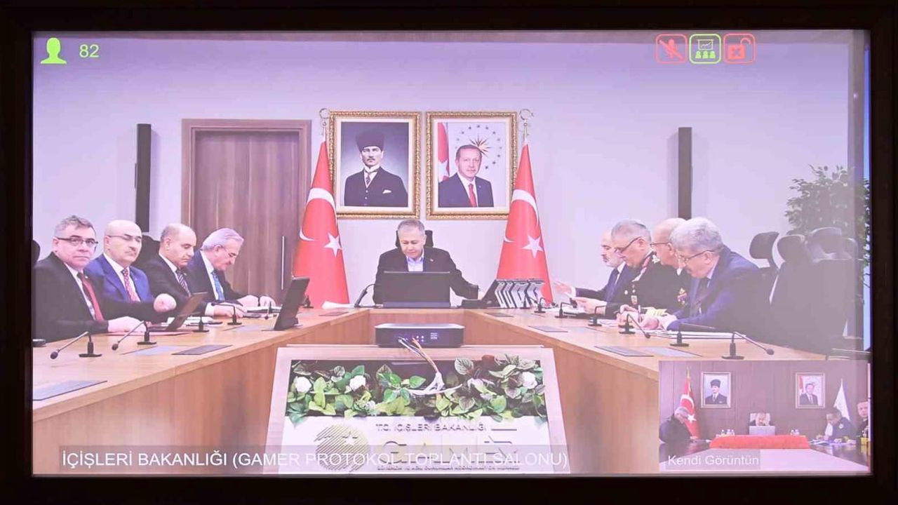 Aydın Valisi Yakup Canbolat ve İçişleri Bakanı Ali Yerlikaya'nın Görüşmesi