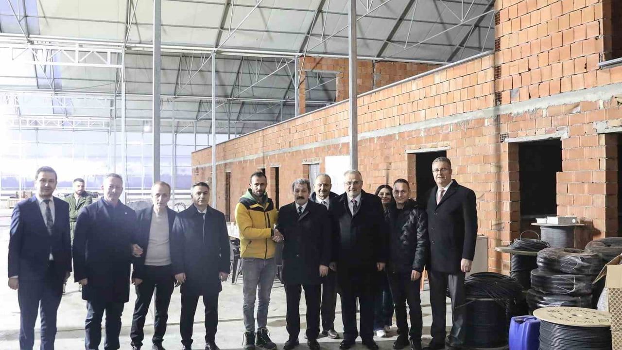 Bafra Sera OTB'de İleri Teknoloji ile Çilek Üretimi