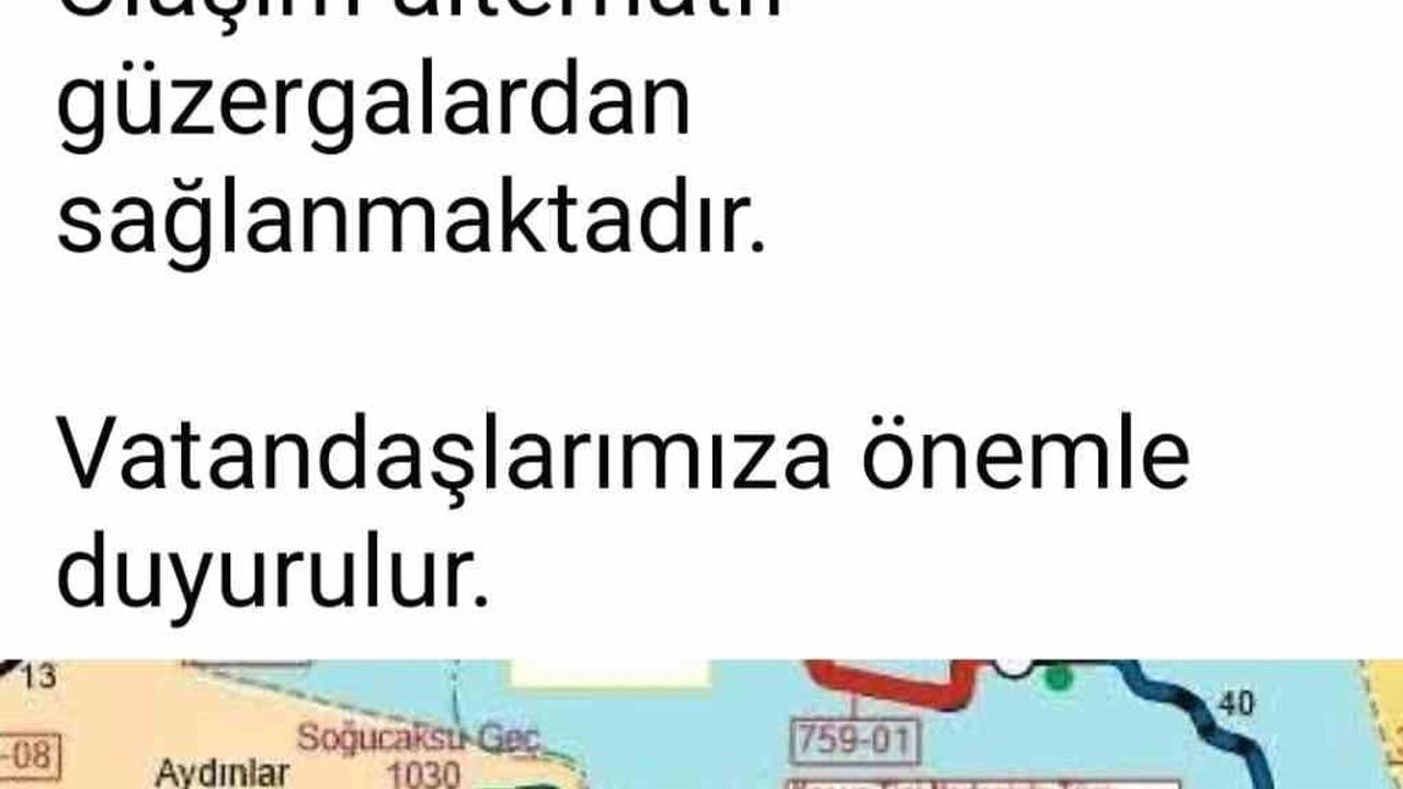 Bartın’da Kara Yolu Ulaşıma Kapandı