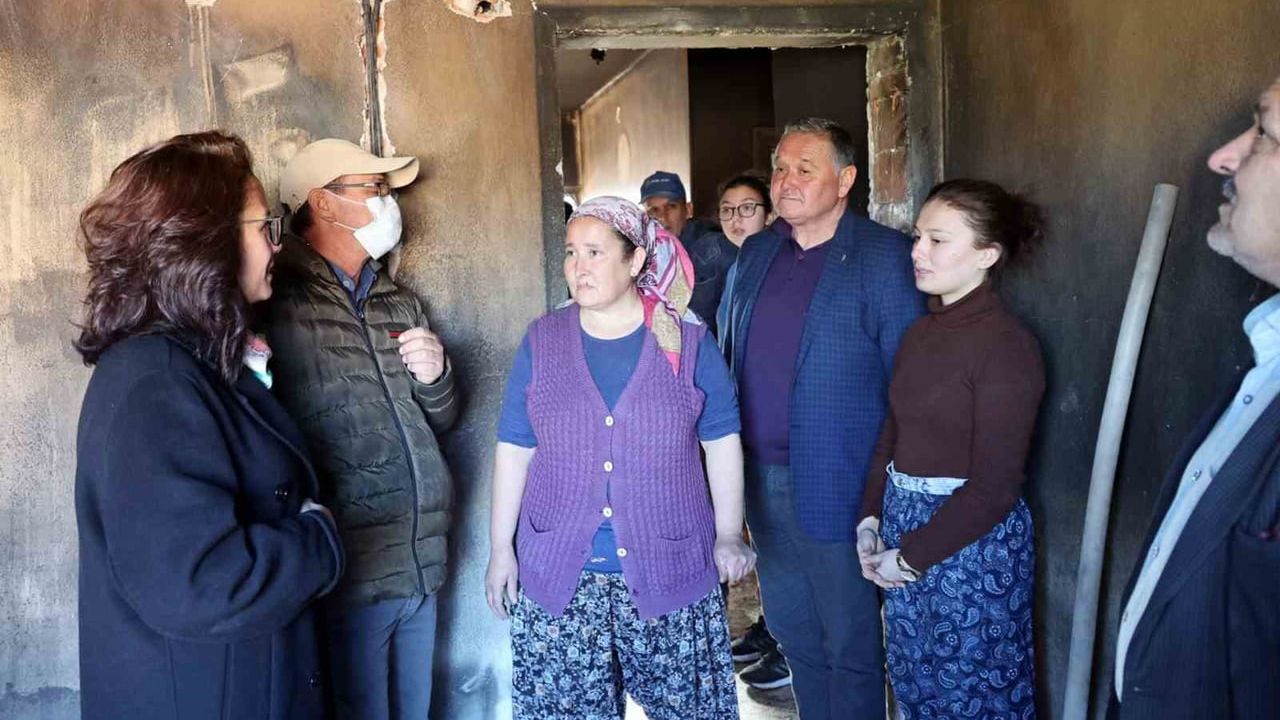 Başkan Köksal Aras, Yangınzedeleri Ziyaret Etti