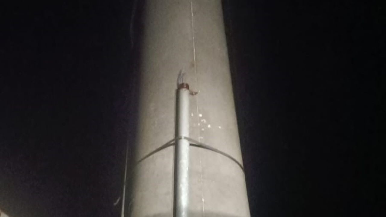 Beyşehir'de Yıldırım Korku Dolu Anlar Yaşattı