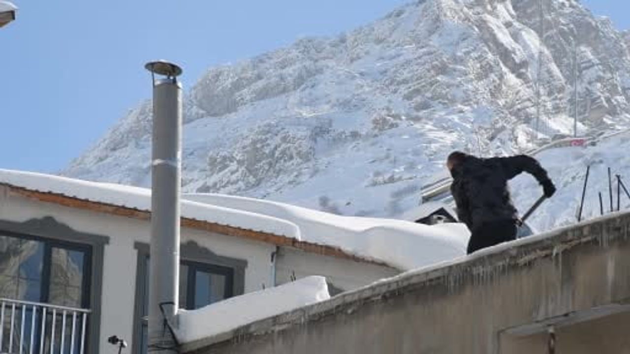 Beytüşşebap'ta Kar Temizleme Faaliyetleri
