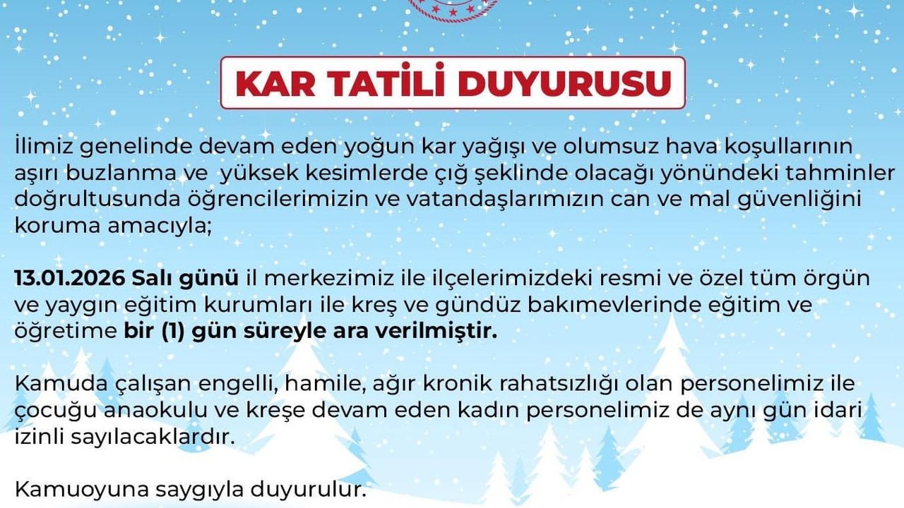 Bingöl'de Eğitim Süresiz Olarak Durduruldu