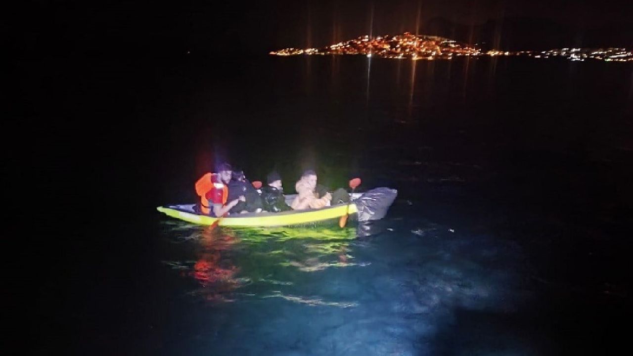 Bodrum’da Kano ile Yunan Adalarına Geçişe Teşebbüs: 4 Düzensiz Göçmen Yakalandı