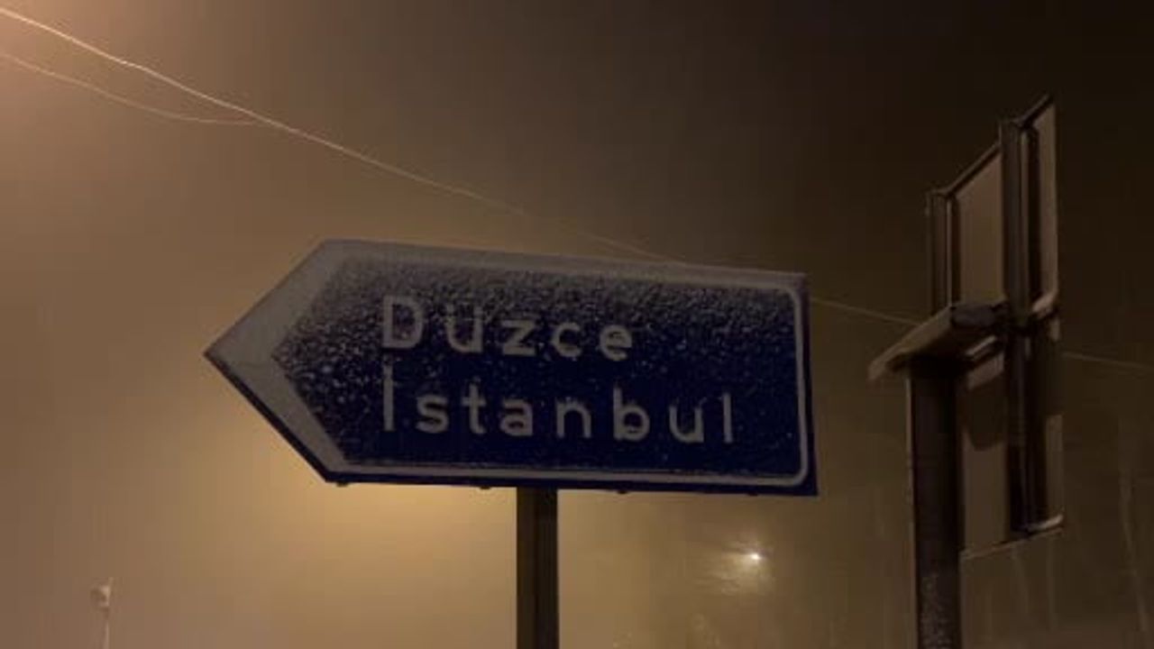 Bolu Dağı'nda Kar Yağışı Başladı