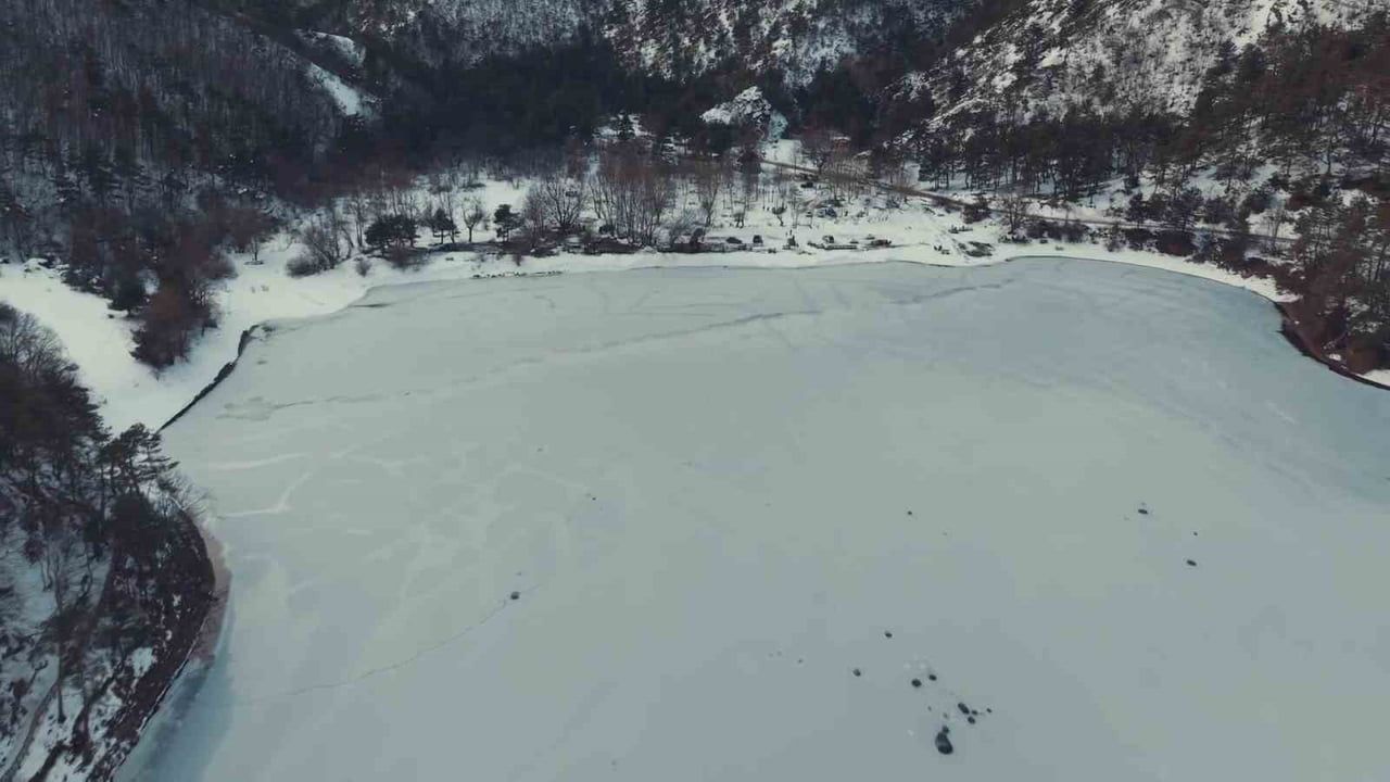 Boraboy Gölü Buz Tutmuş Durumda