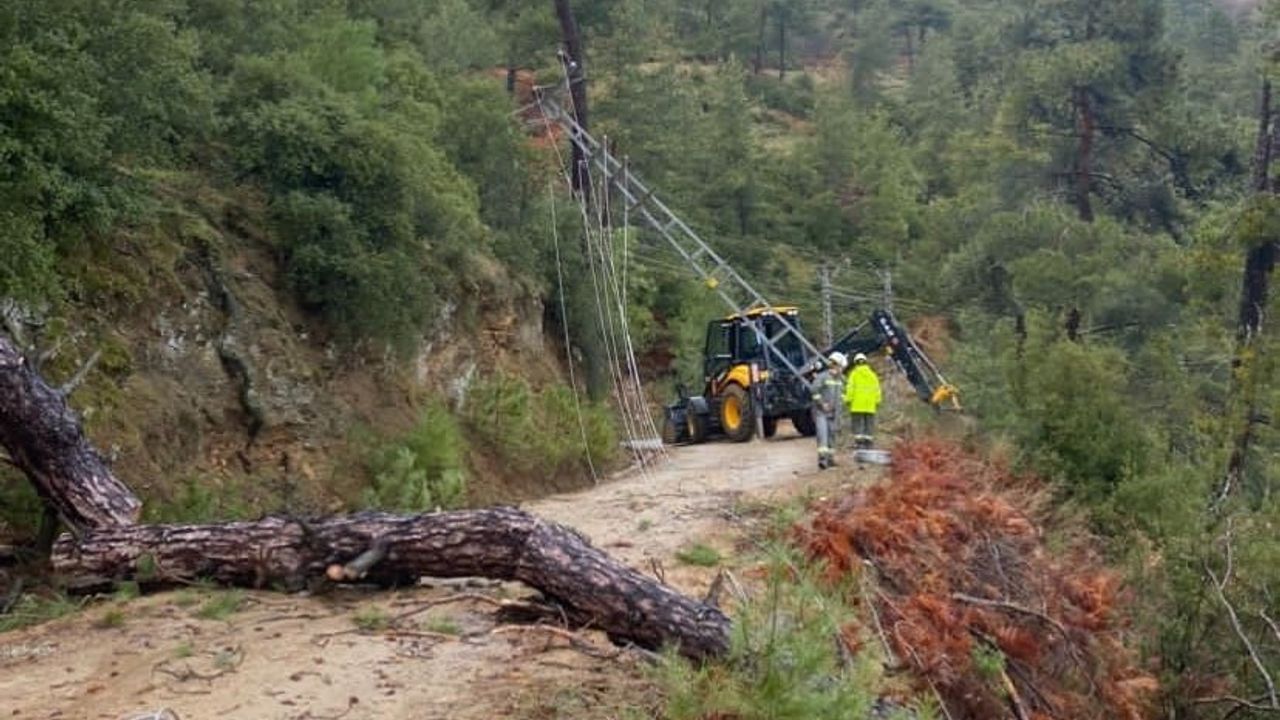 Bozdoğan'da Yağışın Ardından Ekipler Harekete Geçti