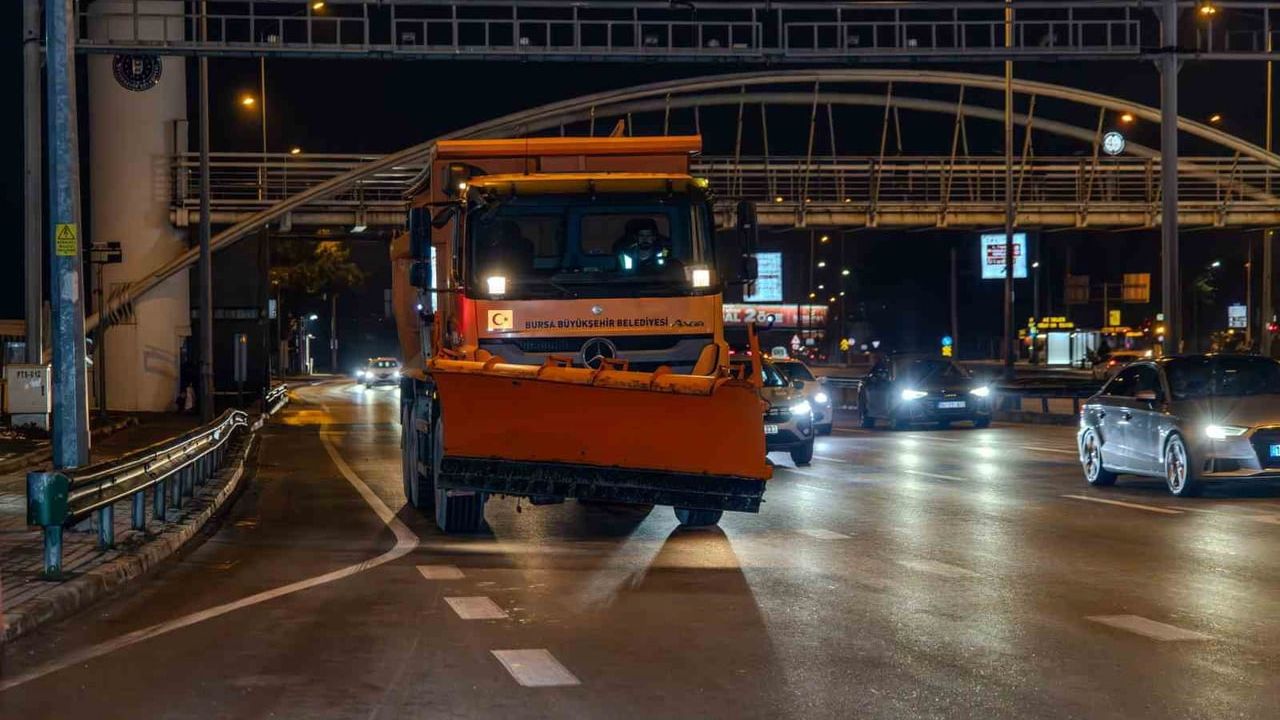 Bursa'da Karla Mücadele çabaları