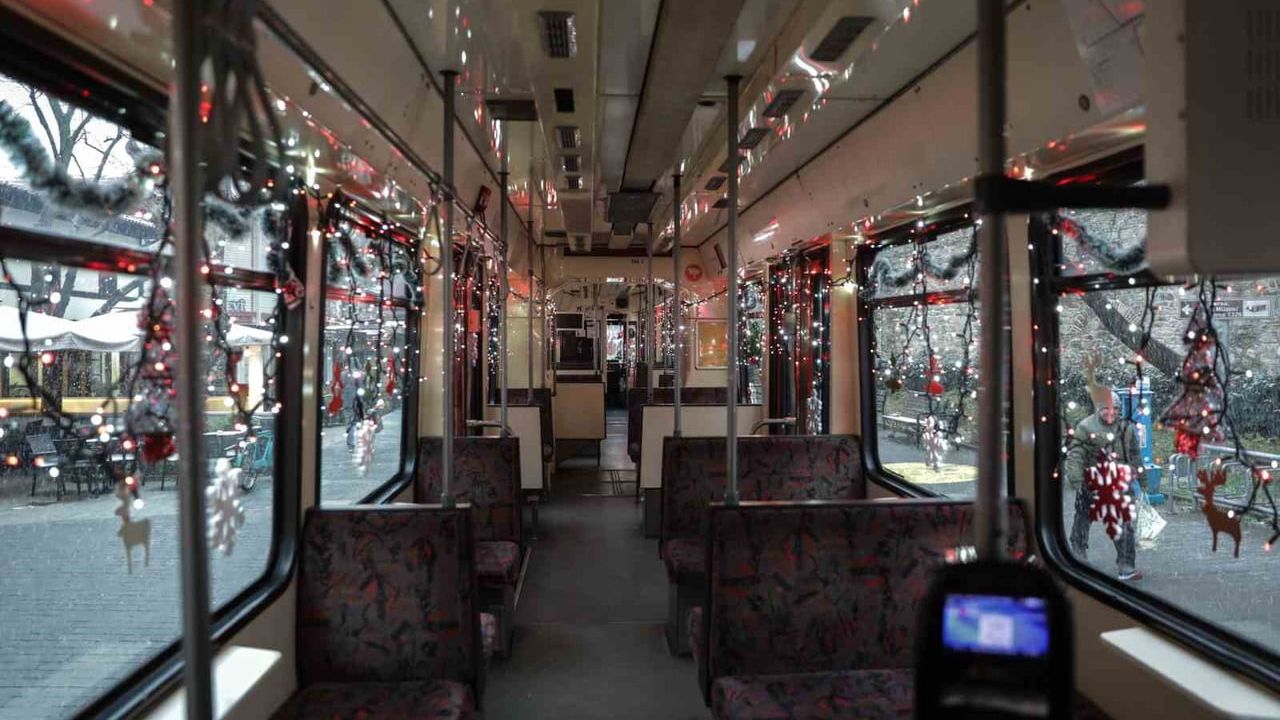 Bursa'da Nostaljik Tramvayla Yeni Yıl Coşkusu