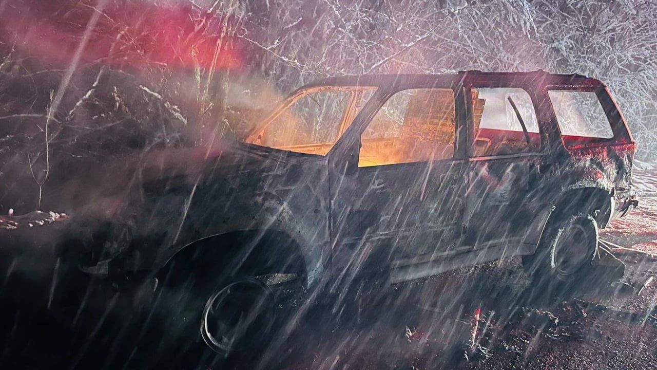 Bursa İnegöl'de Seyir Halindeki Cip Alev Alev Yandı