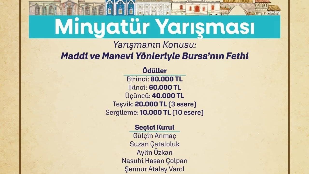 Bursa'nın Fethinin 700. Yılı İçin Minyatür Yarışması