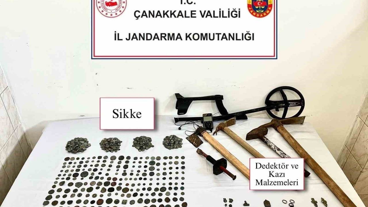 Çanakkale'de Tarihi Eser Kaçakçılığı Operasyonu