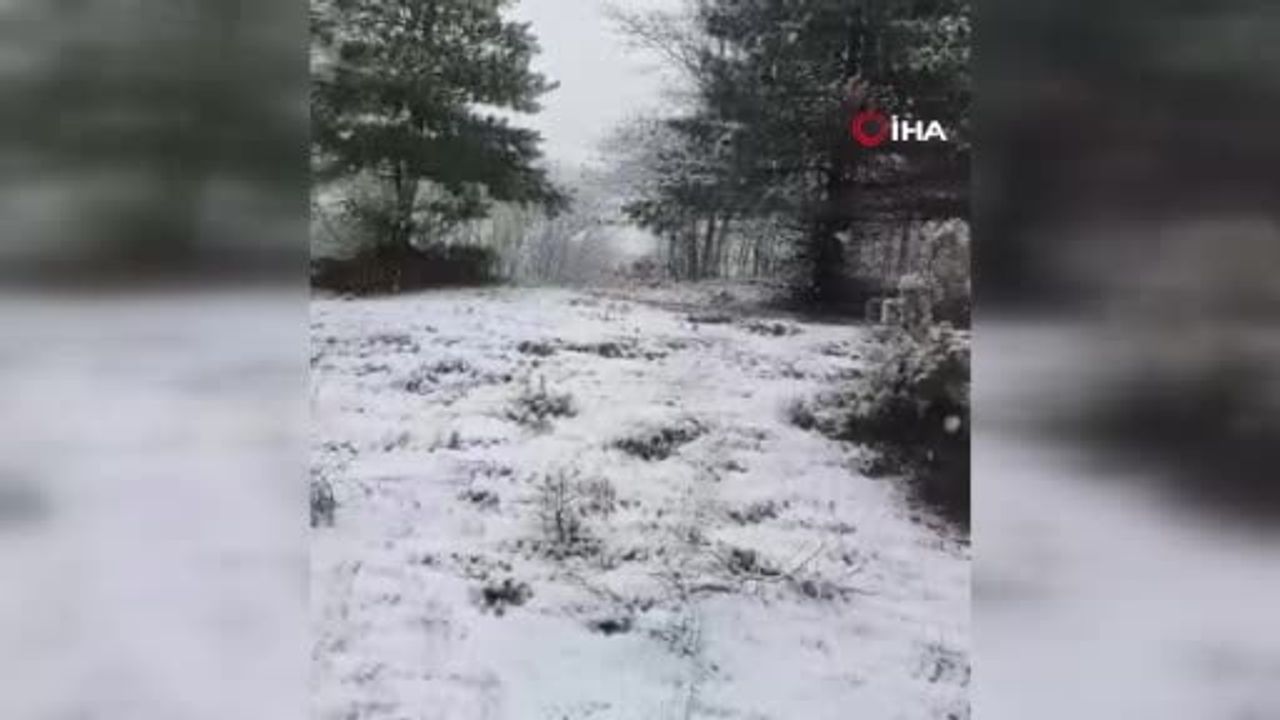 Çanakkale Yüksek Kesimlerde Kar Yağışı Etkili Oldu