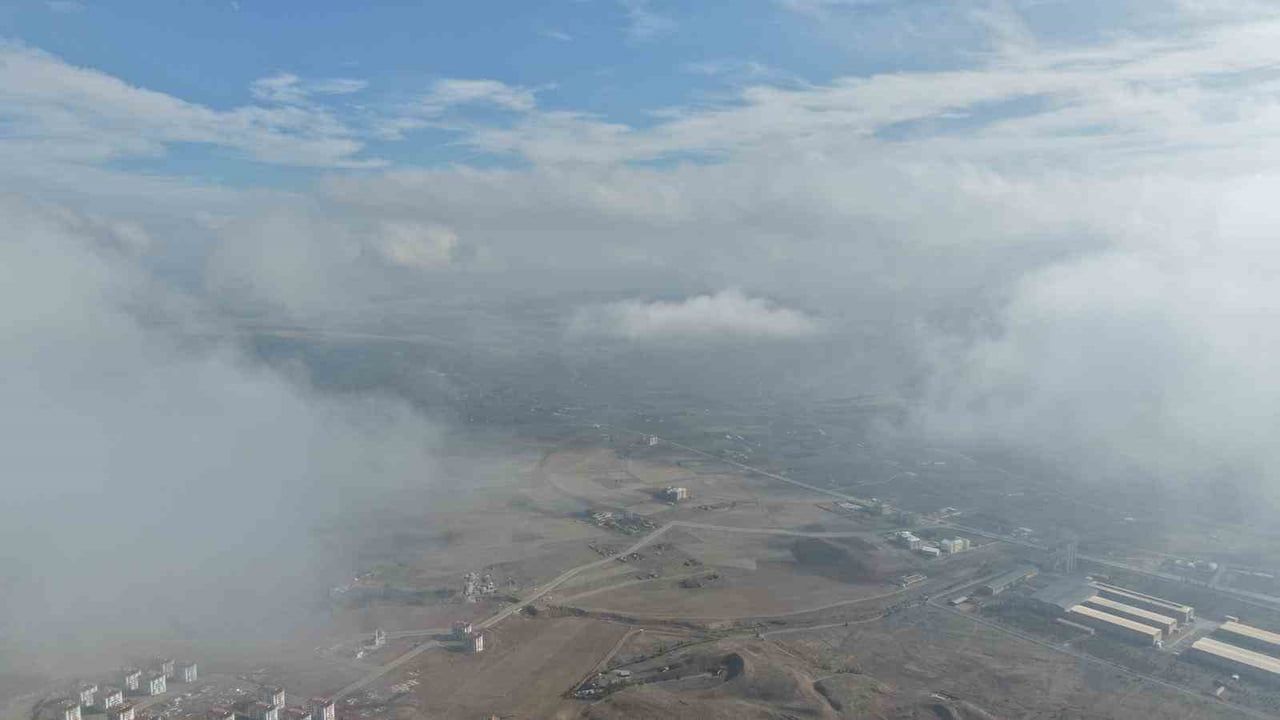 Çankırı'da Görsel Şölen: Havadan Sis Bulutları
