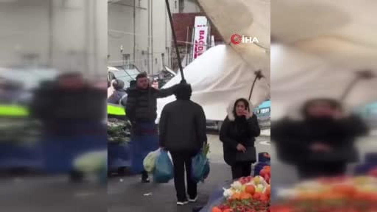 Çatalca'daki Pazarcıların Fırtına Mücadelesi