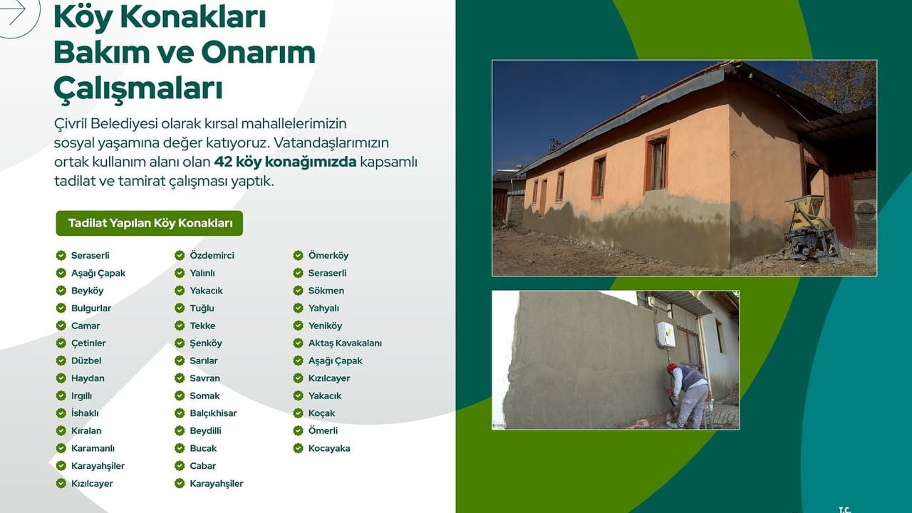 Çivril Belediyesi'nden Temizlik ve Sosyal Tesis Yenileme Çalışmaları