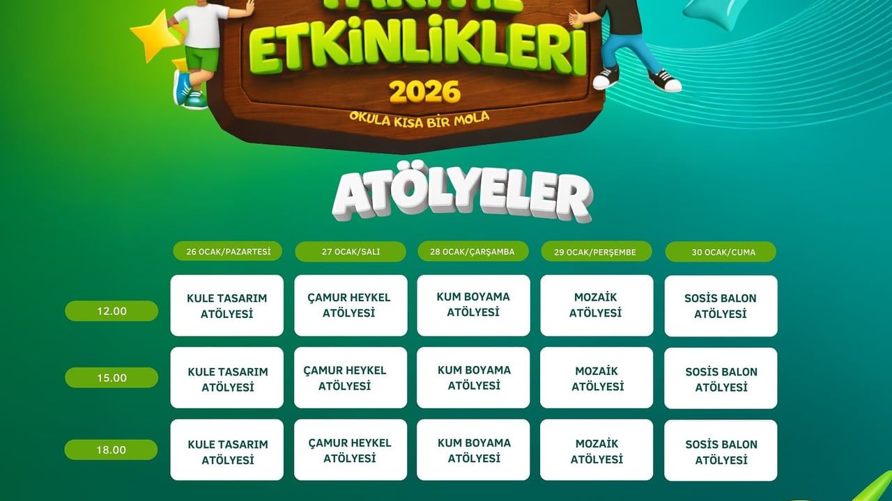 Çivril Belediyesi, Yarıyıl Tatiline Özel Etkinlikler Düzenliyor